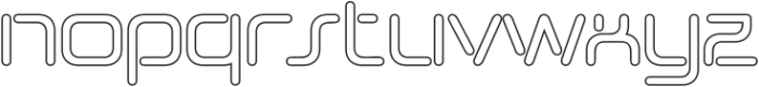Devano Outline otf (400) Font LOWERCASE