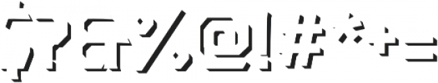 Dever Serif Shadow Regular otf (400) Font OTHER CHARS