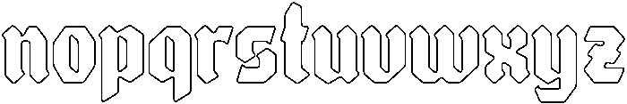 Deviella Line otf (400) Font LOWERCASE