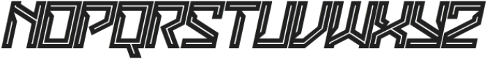 Devolt Strike Italic otf (400) Font LOWERCASE