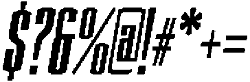 Devonika Black Slanted Condensed otf (900) Font OTHER CHARS