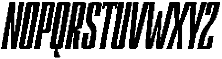 Devonika Black Slanted Condensed otf (900) Font UPPERCASE