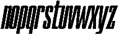 Devonika Black Slanted Condensed otf (900) Font LOWERCASE