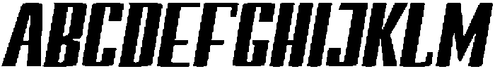 Devonika Black Slanted Expanded otf (900) Font UPPERCASE