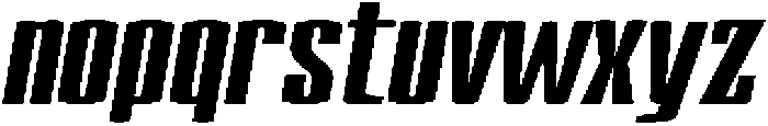 Devonika Black Slanted Expanded otf (900) Font LOWERCASE