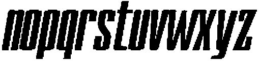 Devonika Black Slanted otf (900) Font LOWERCASE