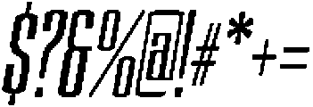 Devonika Bold Slanted Condensed otf (700) Font OTHER CHARS