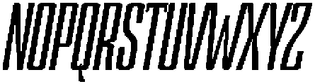 Devonika Bold Slanted Condensed otf (700) Font UPPERCASE