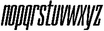 Devonika Bold Slanted Condensed otf (700) Font LOWERCASE