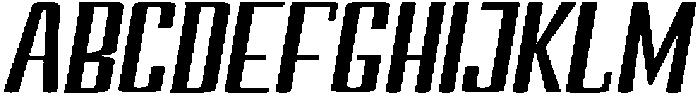 Devonika Bold Slanted Expanded otf (700) Font UPPERCASE