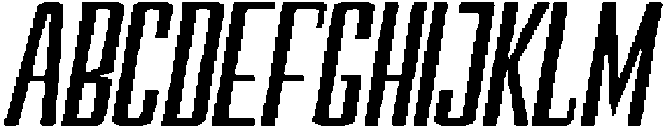 Devonika Bold Slanted otf (700) Font UPPERCASE