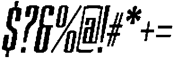 Devonika Extra Bold Slanted Condensed otf (700) Font OTHER CHARS