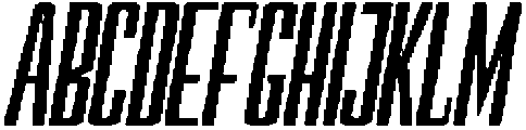 Devonika Extra Bold Slanted Condensed otf (700) Font