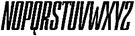 Devonika Extra Bold Slanted Condensed otf (700) Font UPPERCASE