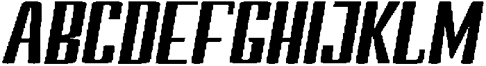 Devonika Extra Bold Slanted Expanded otf (700) Font UPPERCASE