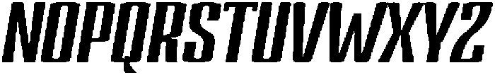 Devonika Extra Bold Slanted Expanded otf (700) Font UPPERCASE