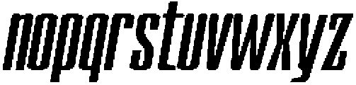Devonika Extra Bold Slanted otf (700) Font LOWERCASE