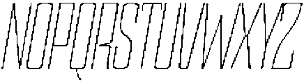 Devonika Extra Light Slanted Condensed otf (200) Font UPPERCASE