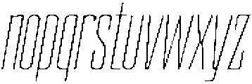 Devonika Extra Light Slanted Condensed otf (200) Font LOWERCASE