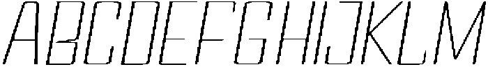 Devonika Extra Light Slanted Expanded otf (200) Font UPPERCASE