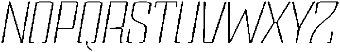 Devonika Extra Light Slanted Expanded otf (200) Font UPPERCASE
