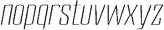 Devonika Extra Light Slanted Expanded otf (200) Font LOWERCASE