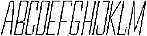 Devonika Light Slanted Condensed otf (300) Font UPPERCASE
