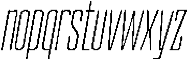 Devonika Light Slanted Condensed otf (300) Font LOWERCASE