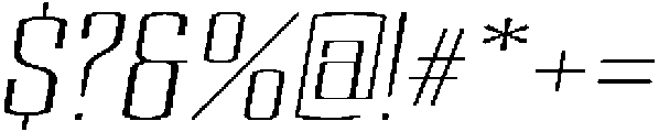 Devonika Light Slanted Expanded otf (300) Font OTHER CHARS