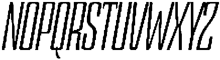Devonika Medium Slanted Condensed otf (500) Font UPPERCASE
