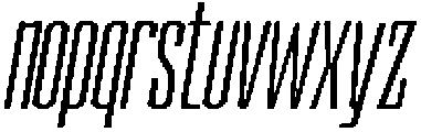 Devonika Medium Slanted Condensed otf (500) Font LOWERCASE