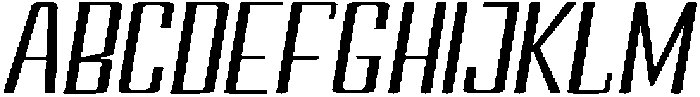 Devonika Medium Slanted Expanded otf (500) Font UPPERCASE