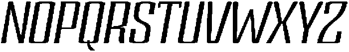 Devonika Medium Slanted Expanded otf (500) Font UPPERCASE