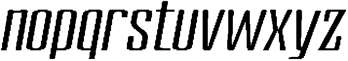 Devonika Medium Slanted Expanded otf (500) Font LOWERCASE