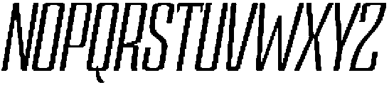 Devonika Medium Slanted otf (500) Font UPPERCASE