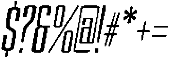 Devonika Semi Bold Slanted Condensed otf (600) Font OTHER CHARS