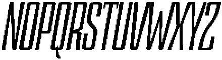 Devonika Semi Bold Slanted Condensed otf (600) Font UPPERCASE