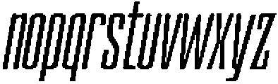 Devonika Semi Bold Slanted Condensed otf (600) Font LOWERCASE