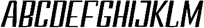 Devonika Semi Bold Slanted Expanded otf (600) Font UPPERCASE