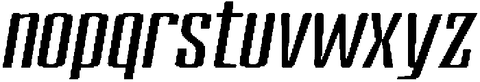 Devonika Semi Bold Slanted Expanded otf (600) Font LOWERCASE