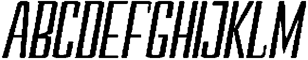 Devonika Semi Bold Slanted otf (600) Font UPPERCASE