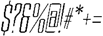 Devonika Slanted Condensed otf (400) Font OTHER CHARS