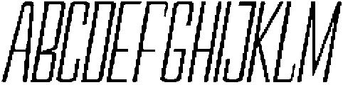 Devonika Slanted Condensed otf (400) Font UPPERCASE