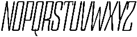 Devonika Slanted Condensed otf (400) Font UPPERCASE
