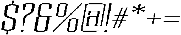 Devonika Slanted Expanded otf (400) Font OTHER CHARS