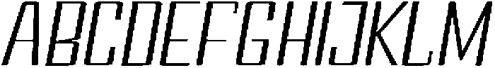 Devonika Slanted Expanded otf (400) Font UPPERCASE
