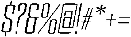 Devonika Slanted otf (400) Font OTHER CHARS