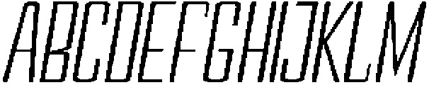 Devonika Slanted otf (400) Font UPPERCASE