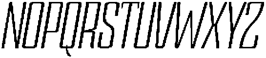 Devonika Slanted otf (400) Font UPPERCASE