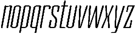 Devonika Slanted otf (400) Font LOWERCASE